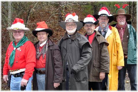Santa's & Rudolph's Helpers L-R: Tio Don, Horseshoe John, Widowmaker, Double Eagle, Long Gulch & Limp Along Charlie