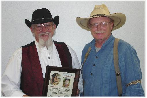 Sundance McNeyman (L) Receives the 2008 "SPIRIT OF THE GAME" Award from Ocoee Red
