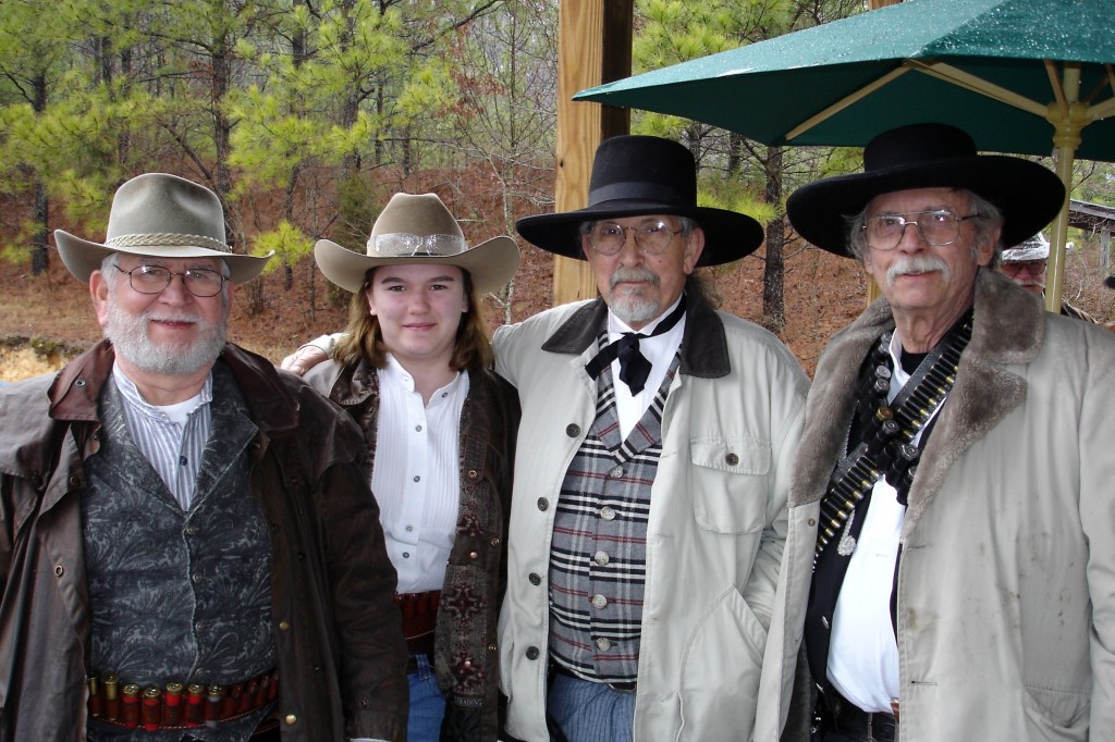 L_R: Bad Eye Tom, Calico Nicole, Owlhoot Hardin & Vinegarroon
