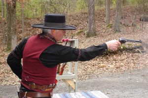 El Carrera Shoots Pistol